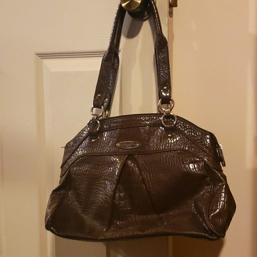 Liz Claiborne croc embellished purse